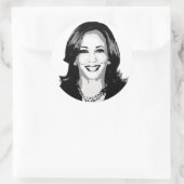 Kamala Harris Runder Aufkleber (Tasche)