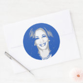 Kamala Harris Runder Aufkleber (Umschlag)