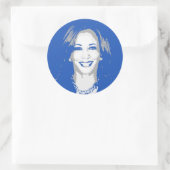 Kamala Harris Runder Aufkleber (Tasche)