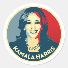 Kamala Harris Runder Aufkleber