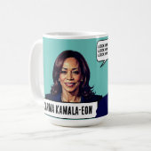 Kamala Harris sagt, sperre Trump auf Kaffeetasse (Vorderseite Links)