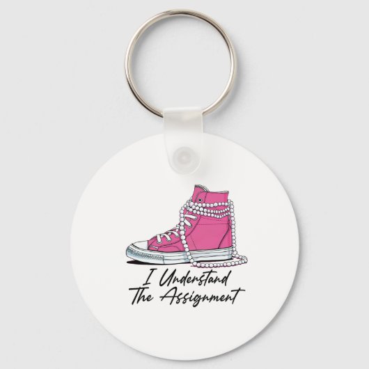 Kamala Harris Schuhe und Perle Ich verstehe die Ma Schlüsselanhänger (Vorderseite)