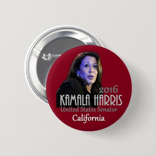 Kamala Harris Senat 2016 Button (Vorne & Hinten)