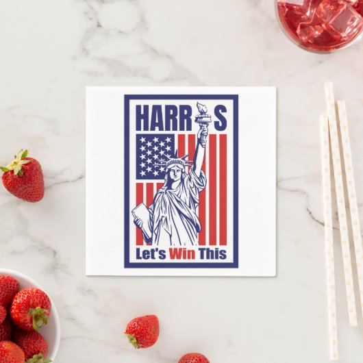 Kamala Harris Serviette (Beispiel)