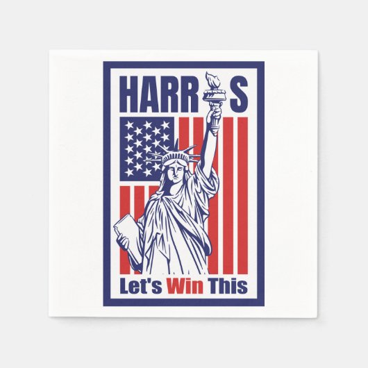 Kamala Harris Serviette (Vorderseite)