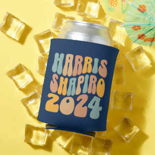 Kamala Harris Shapiro Wavy Text Retro Trendy Dosenkühler
