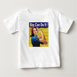 Kamala Harris She Can Do It Baby Fine Jersey T-shirt