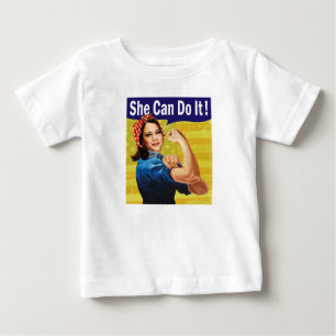 Kamala Harris She Can Do It Baby Fine Jersey T-shirt