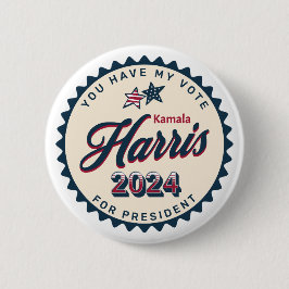 Kamala Harris | Sie haben meine Stimme Button