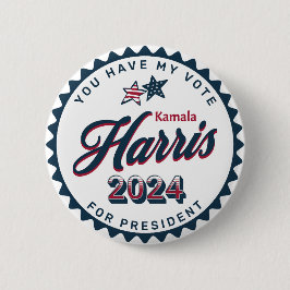 Kamala Harris | Sie haben meine Stimme Button