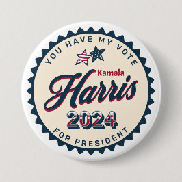 Kamala Harris | Sie haben meine Stimme Button