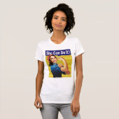 Kamala Harris Sie kann es tun! T-Shirt (Vorne ganz)