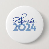 Kamala Harris Signature 2024 Button (Vorderseite)