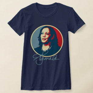 Kamala Harris Signature Portrait T-Shirt