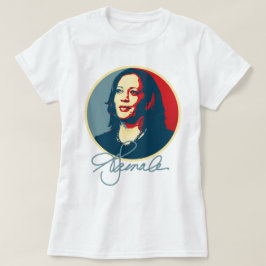 Kamala Harris Signature Portrait T-Shirt