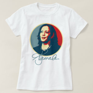 Kamala Harris Signature Portrait T-Shirt