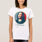 Kamala Harris Signature Portrait T-Shirt (Vorderseite)