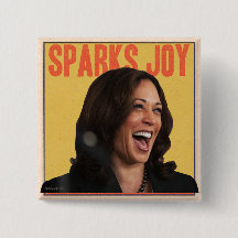 KAMALA HARRIS SPARKS JOY BUTTON