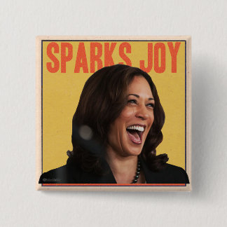 KAMALA HARRIS SPARKS JOY BUTTON