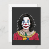 Kamala Harris Spooky Halloween Clownwahl 2024 Einladungspostkarte (Vorne/Hinten)