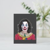 Kamala Harris Spooky Halloween Clownwahl 2024 Einladungspostkarte (Stehend Vorderseite)
