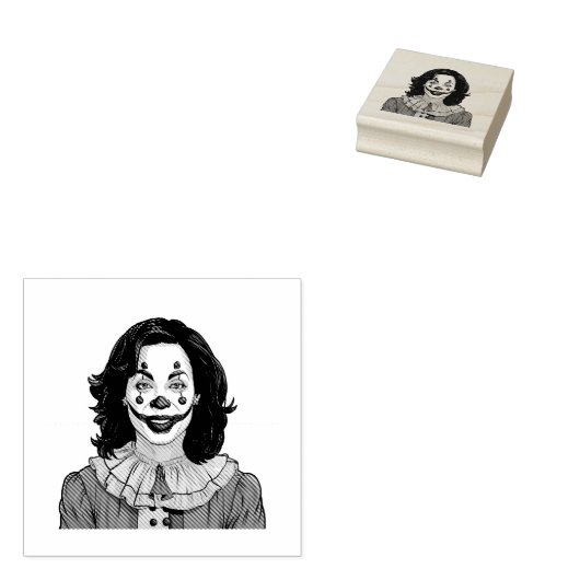 Kamala Harris Spooky Halloween Clownwahl 2024 Gummistempel (Stempel)