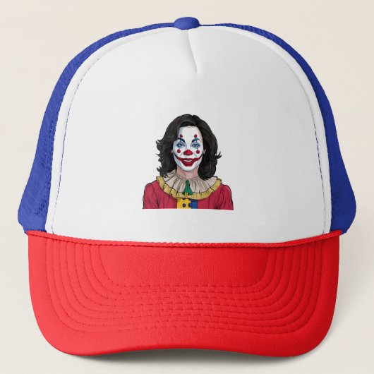 Kamala Harris Spooky Halloween Clownwahl 2024 Truckerkappe (Vorderseite)