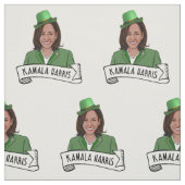 Kamala Harris St. Patrick's Day Stoff (Muster)