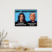 Kamala Harris Staatsanwalt Trump Felon Poster (Küche)