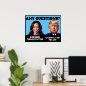 Kamala Harris Staatsanwalt Trump Felon Poster (Heimbüro)