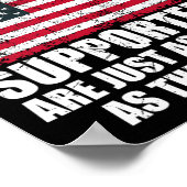 Kamala Harris Stupid Joke American Flag Usa Funny Poster (Ecke)