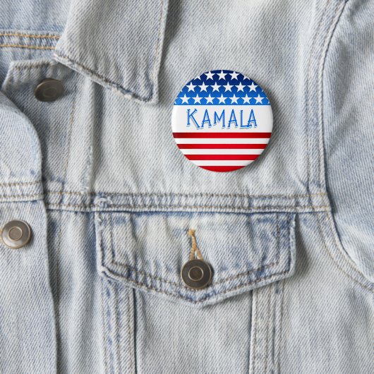 Kamala Harris Supporter Freiwilliger Fans von benu Button (Beispiel)