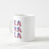 Kamala Harris Supporter USA Flag Balloon Alphabets Kaffeetasse (Vorderseite Links)