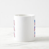 Kamala Harris Supporter USA Flag Balloon Alphabets Kaffeetasse (Mittel)