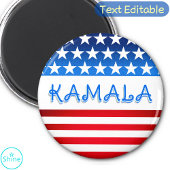 Kamala Harris Supporter Volunteers Demokraten SWAG Magnet