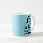 Kamala Harris Tasse - Blau (VorderseiteRechts)