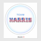 Kamala Harris TEAM HARRIS US Flag Balloon Alphabet Aufkleber (Blatt)