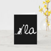 Kamala Harris Tim W 2024 Cat Kamala Harris Waltz 2 Karte (Gelbe Blume)