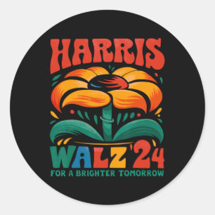 Kamala Harris Tim W 2024 Peace Lgbt Harris W Waltz Runder Aufkleber