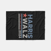 Kamala Harris Tim W Not Weird Fleecedecke (Vorderseite (Horizontal))