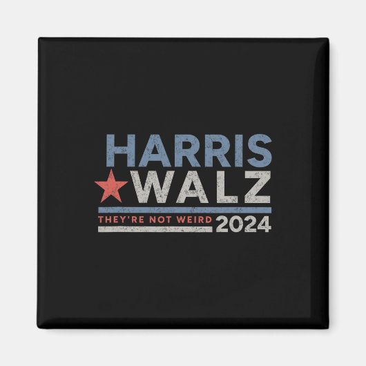 Kamala Harris Tim W Not Weird Magnet (Vorne)