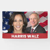 Kamala Harris Tim Walz 2024 Banner (Horizontal)
