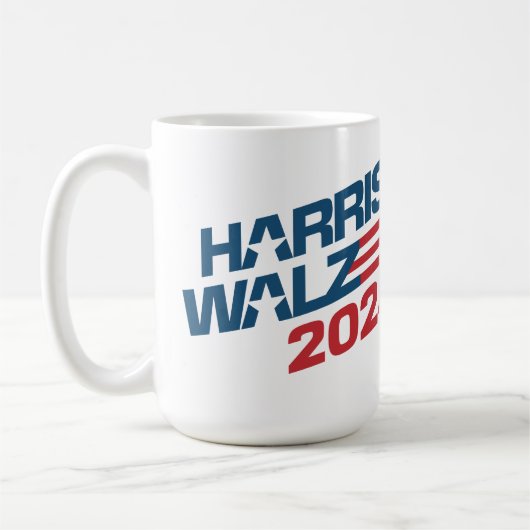 Kamala Harris Tim Walz 2024 Kaffeetasse (Links)