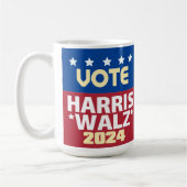 Kamala Harris Tim Walz 2024 Kaffeetasse (Links)
