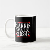 Kamala Harris Tim Walz 2024 Kaffeetasse (Links)