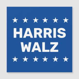 Kamala Harris Tim Walz 2024 Magnetkarte