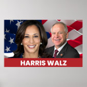 Kamala Harris Tim Walz 2024 Poster (Vorne)