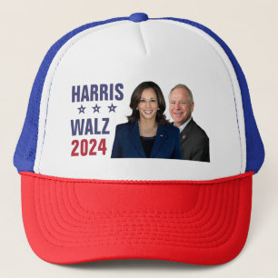 Kamala Harris Tim Walz 2024 Präsident Vice Fotos Truckerkappe
