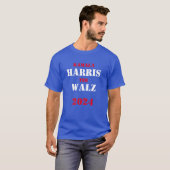 Kamala Harris Tim Walz 2024 T-Shirt (Vorne ganz)
