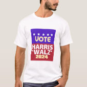 Kamala Harris Tim Walz 2024 T-Shirt (Vorderseite)